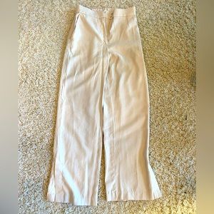 H&M Tan wide leg business pants